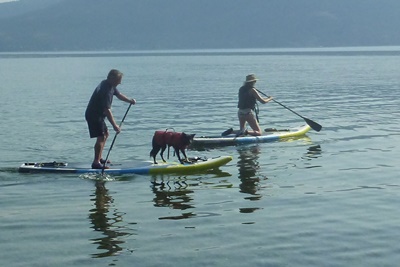 Paddling at Fintry